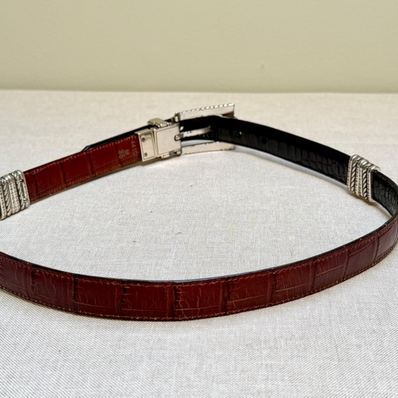 Brighton Vintage Two Tone Reversible Belt M 30 - Picture 2 of 12